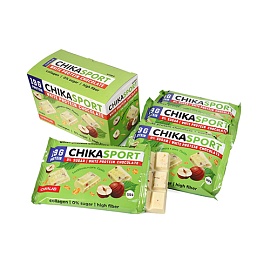 Chikalab ChikaSport 100 g White Protein Chocolate Hazelnuts+corn flakes