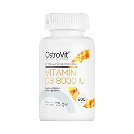 OstroVit Vitamin D3 8000 IU 200 tabs