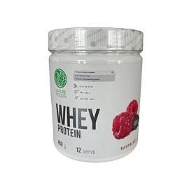 Nature Foods Whey Protein 450 g Raspberry