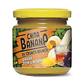Crunch Brunch Джем Десерт 200 г Банан-Ром и изюм 