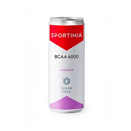 Sportinia BCAA 6000 330 ml Sugar Free Ежевика