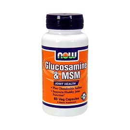 NOW Glucosamine & MSM 60 Veg Capsules 