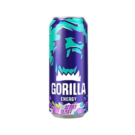 Энергетический Напиток Gorilla Energy 450 ml Berry Blast