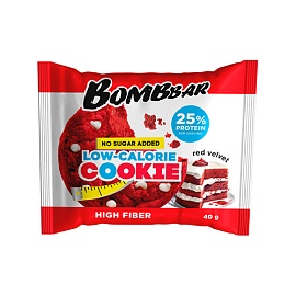 Bombbar low-Calorie Cookie 40 g Красный бархат 