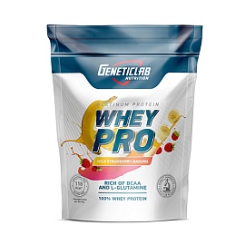 GeneticLab Whey Pro 1000 g Wild Strawberry-Banana