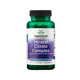 Swanson Mineral Citrate Complex 60 capsule 