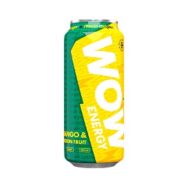 WOW Energy 500 ml Mango & Passion Fruit 