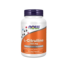 NOW L-Citrulline 750 mg 90 Veg Caps 