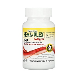 NaturesPlus Hema-Plex Iron 60 chewable tabl
