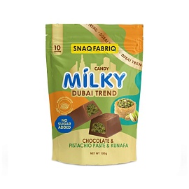 Snaq Fabriq Milky Dubai Trend 130 g Chocolate & Pistachio Paste & Kunafa