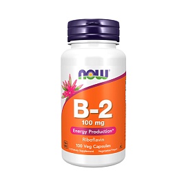 NOW B-2 100 mg 100 Veg Capsules 