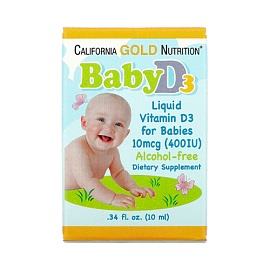 California Gold Nutrition Baby D3 10 ml 