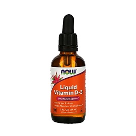 Now Liquid Vitamin D-3 400 iu 59 ml 