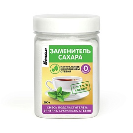 Bombbar Замениетль сахара 200 г Олигофруктоза, сукралоза, стевия