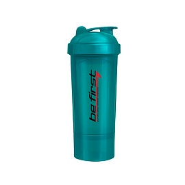 Шейкер-слим Be First 2 в 1 350 мл Морская волна