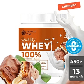 Natural Time Quality Whey 100 % 450 g Snickers 