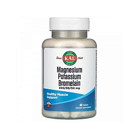 Since Kal 1932 Magnesium Potassium Bromelain 50 mg 60 tablets 