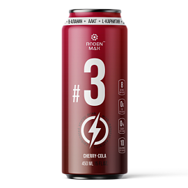 Roden Max Carbonated Energy Drink #3 450 ml Cherry - Cola
