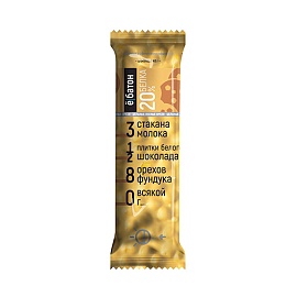 Ё|батон 20% Лесной Орех в белой глазури 40 g Печенье   