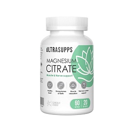 Ultrasupps Magnesium Citrate 60 Caps