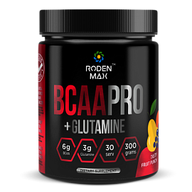 Roden Max BCAAPRO + Glutamine 300 g Fruit Punch 