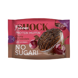 Fitnes Shock Protein Muffin 40 g Cherry&Chocolate