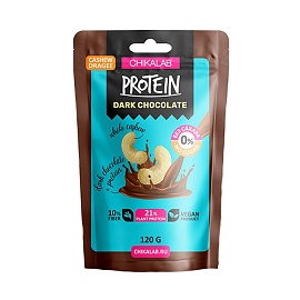 Chikalab Drage Protein Dark Chocolate 120 g Whole Cashew
