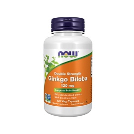 NOW Ginkgo Biloba 120 mg 100 veg caps