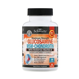 Bio Schwartz Glucosamine MSM+Hondroitine 90 veggie caps