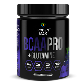 Roden Max BCAAPRO + Glutamine 300 g Black Currant 