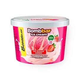 Bombbar Протеиновое мороженое 150 г Клубничный Крем 
