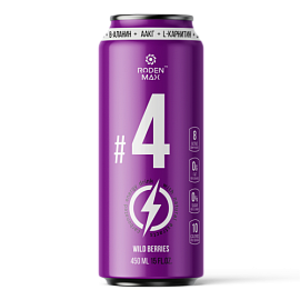 Roden Max Carbonated Energy Drink #4 450 ml Wild Berries