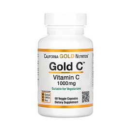 California Gold Nutrition Gold C Vitamin C 1000 mg 60 veggie capsules 