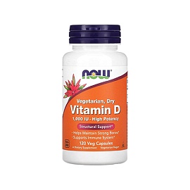 NOW Vitamin D 1.000 IU 120 veg capsules