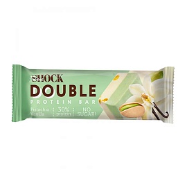 Fitnes Shock Double Protein Bar 40 g Pistachio Vanilla 