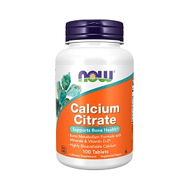 NOW Calcium Citrate 100 tablets