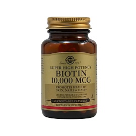 Solgar Biotin 10,000 mcg 60 Veg Caps 