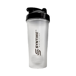 Шейкер Syntime Nutrition 700 ml Прозрачный черная крышка