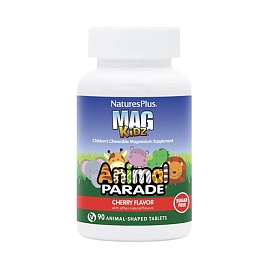 NaturesPlus Mag Kids Animal Parade 90 Animal-Shaped Tablets Cherry 