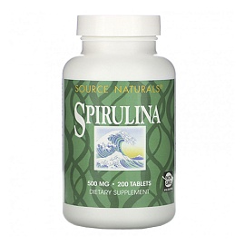 Sourse Naturals Spirulina 500 mg 200 tablets