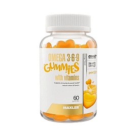Maxler Omega 3-6-9 Gummies With Vitamins 60 gummies Orange