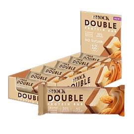Fitnes Shock Double Protein Bar 40 g Caramel Mousse Almonds 
