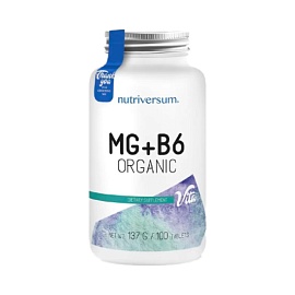 Nutriversum MG+B6 Organic 100 tablets