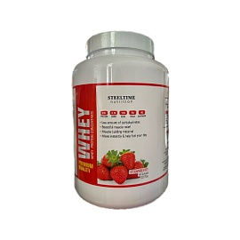 Steeltime Nutrition Whey Premium Quality 2270 g Strawberry