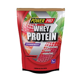 PowerPro Whey Protein 1000 g Клубника 