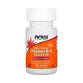 NOW Vitamin D-3 10.000 IU 240 softgels