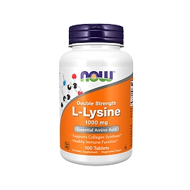 NOW L-Lysine 1000 mg 100 tablets