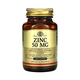 Solgar Zinc 50 mg 100 tablets