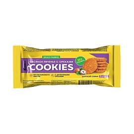 Snaq Fabriq Cookies Овсяное печенье с орехами 9 штук