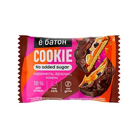 Ё|батон Caramel Cookie 45 g С Арахисом и Изюмом в Глазуре 